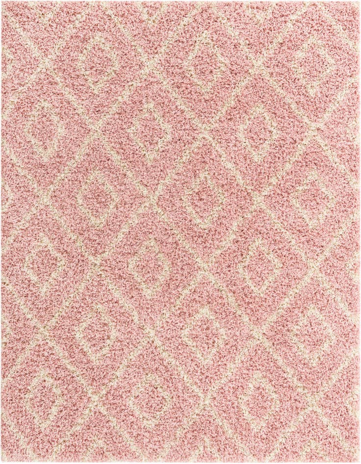 Detail image of  3' 3 x 3' 3 Lattice Shag Square Rug