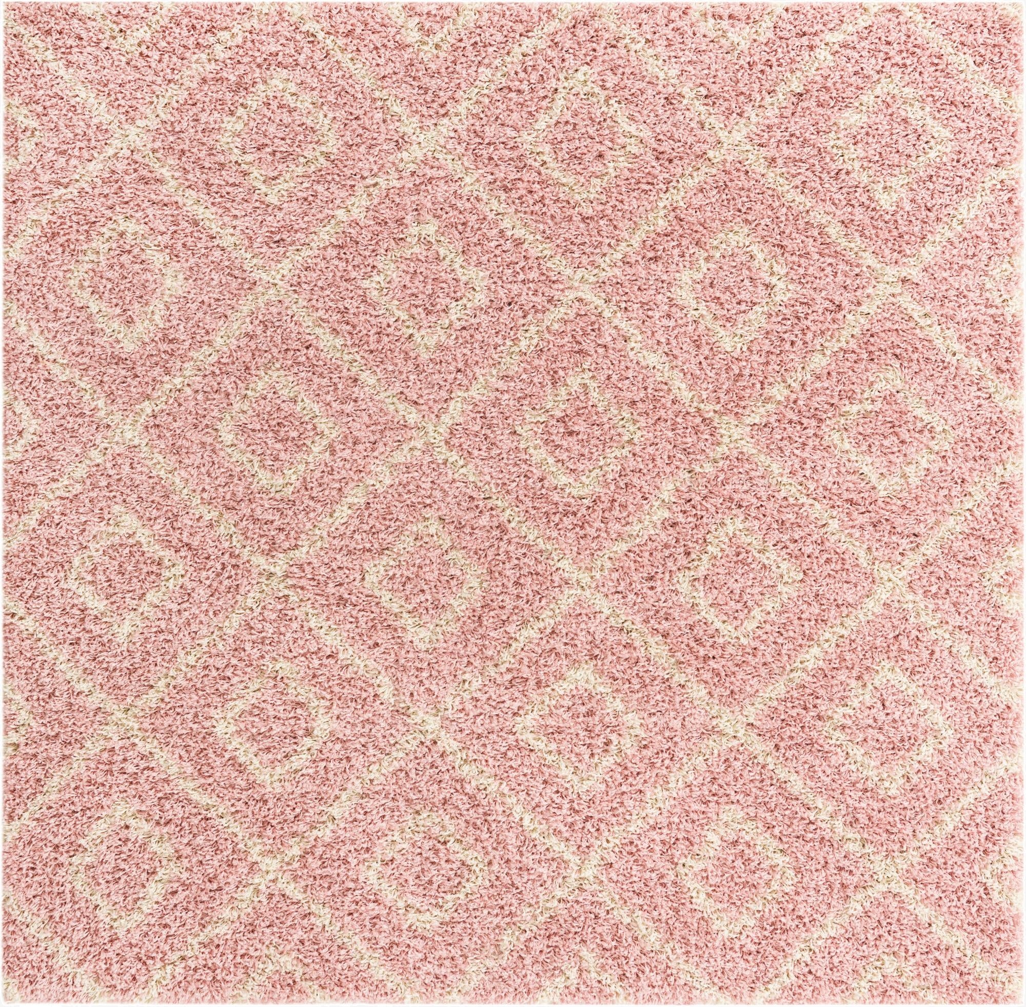 3' 3 x 3' 3 Lattice Shag Square Rug