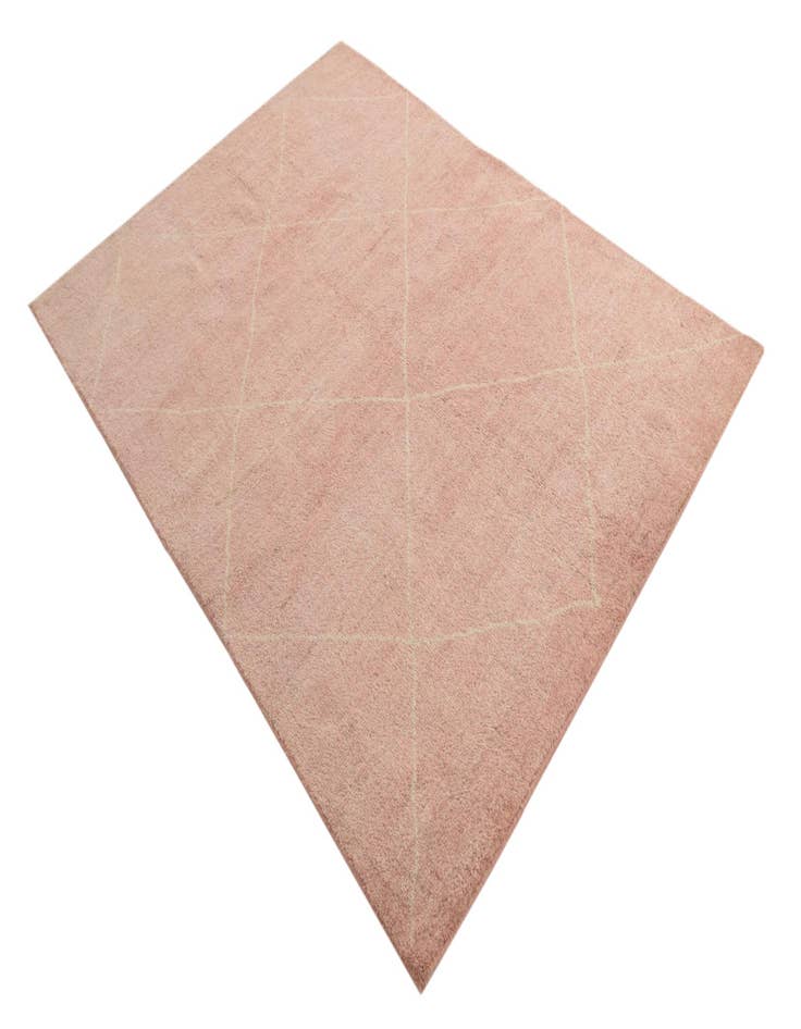 Detail image of  5' 6 x 6' 7  Hand Knotted Moroccan Wool Square Rug