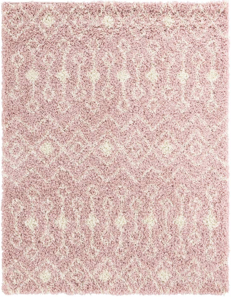 Detail image of  6' x 6' Moroccan Trellis Shag Square Rug