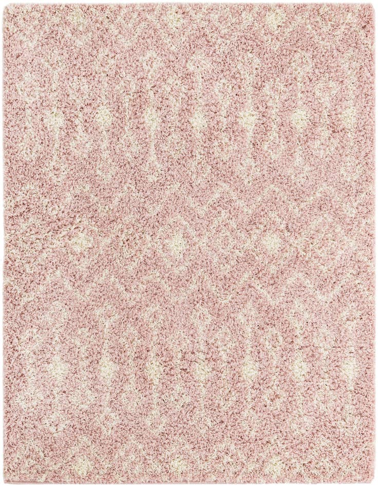 Detail image of 5' 3 x 5' 3 Moroccan Trellis Shag Square Rug