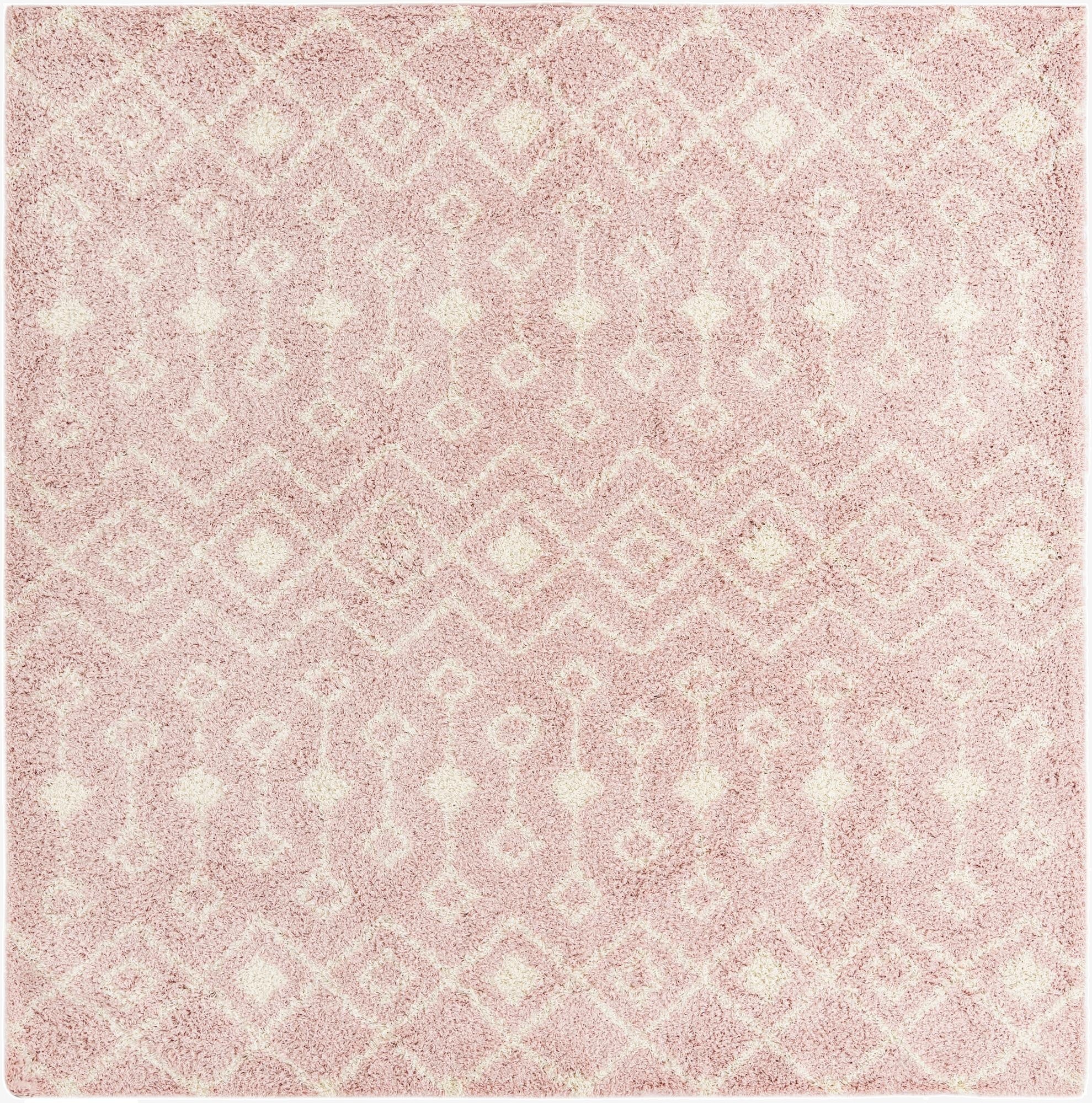  10' x 10' Moroccan Trellis Shag Square Rug