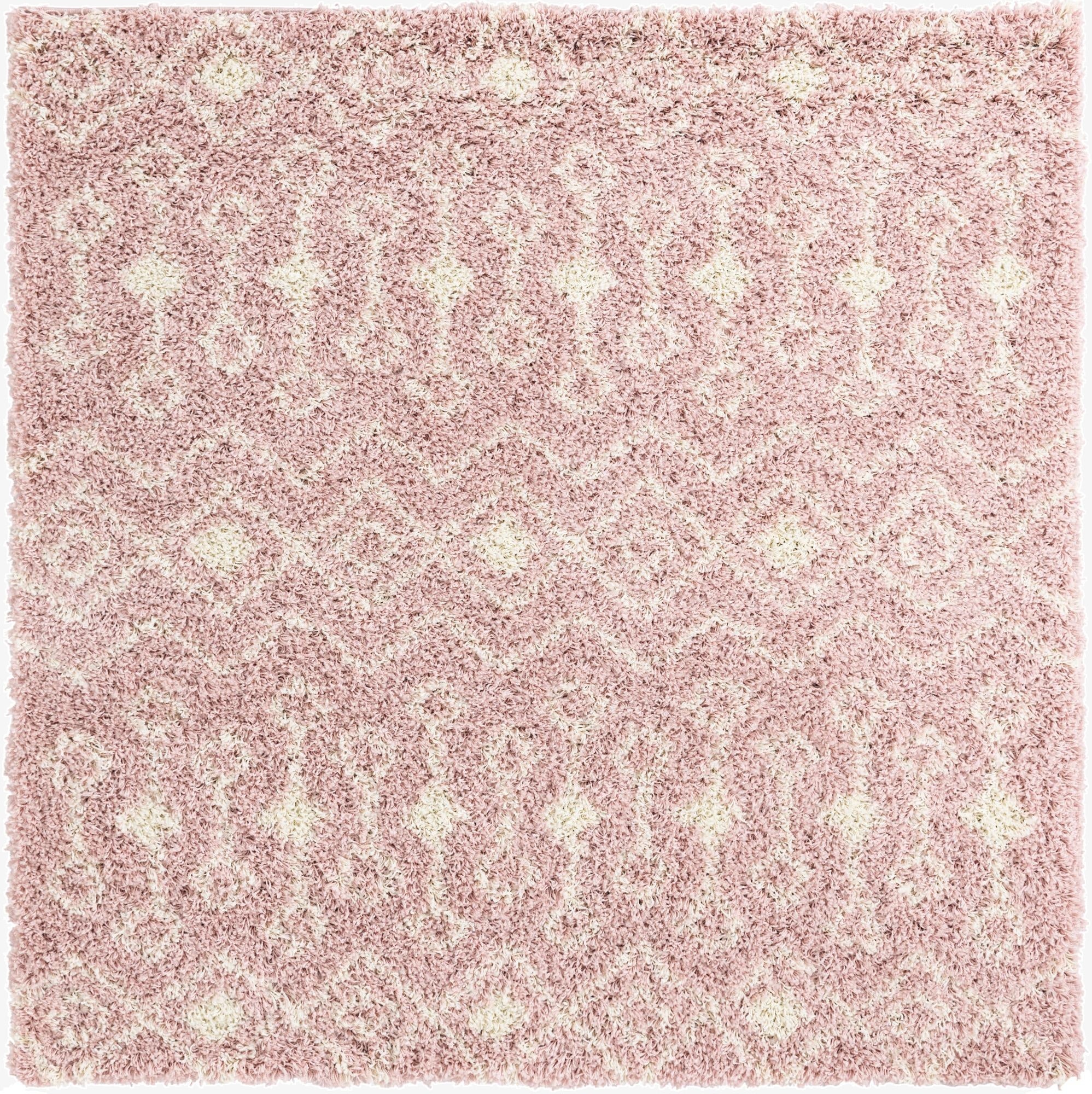  6' x 6' Moroccan Trellis Shag Square Rug