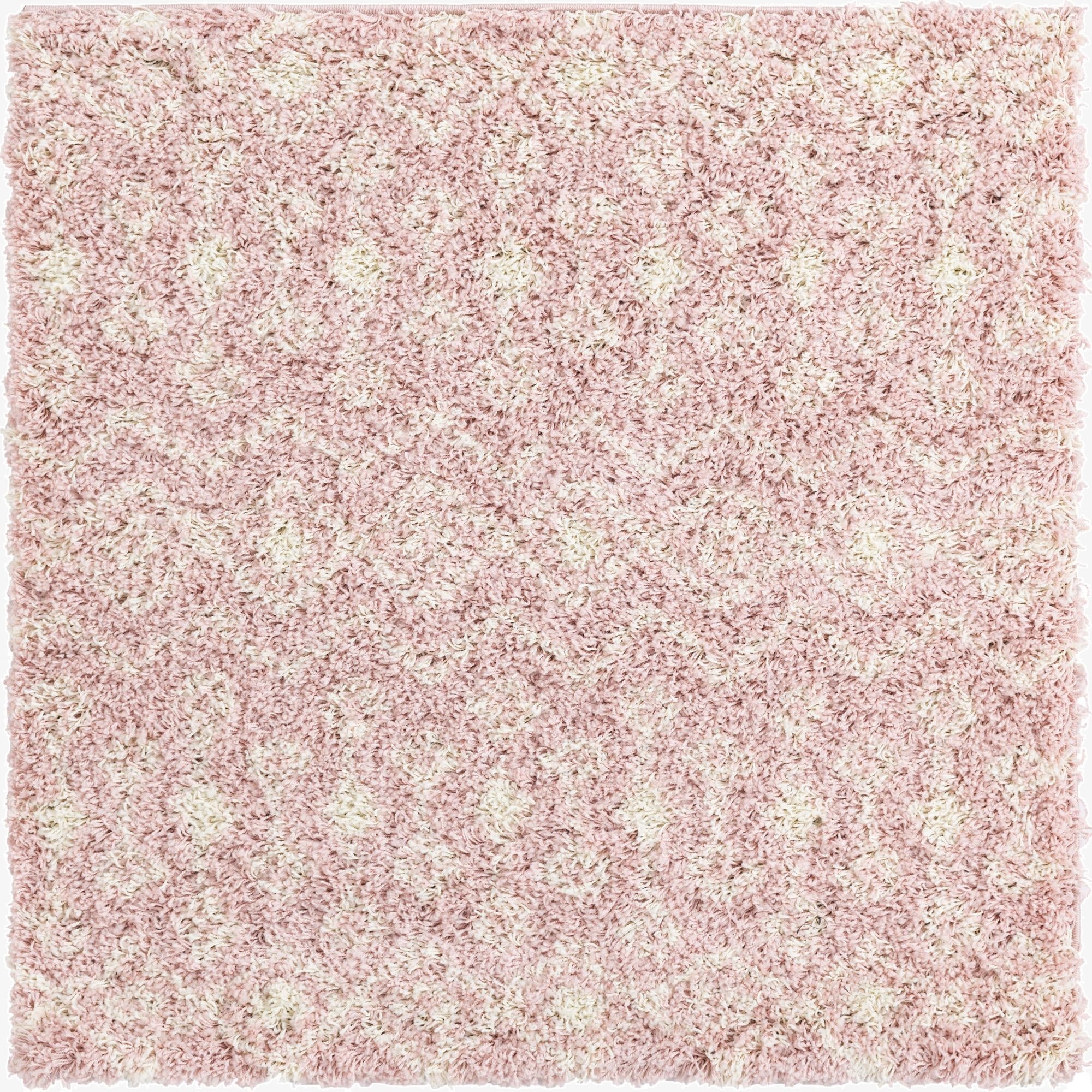  4' x 4' Moroccan Trellis Shag Square Rug