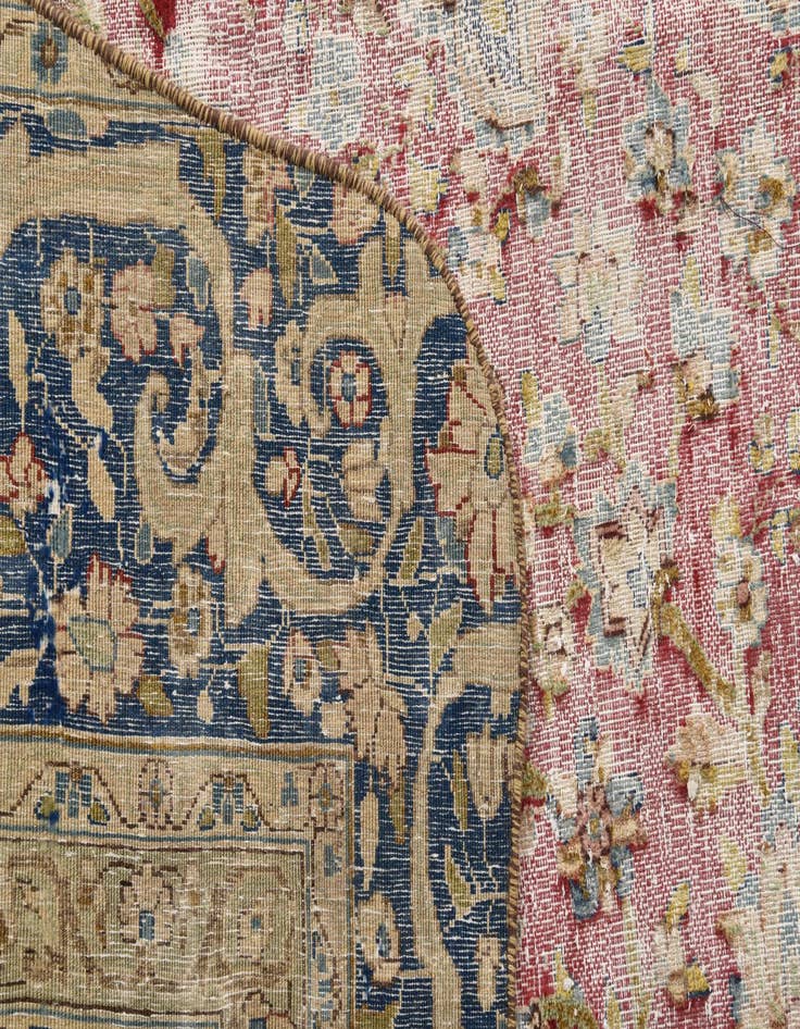 Detail image of  8' 7 x 11' 11  Hand Knotted Ultra Vintage Persian Wool Rug