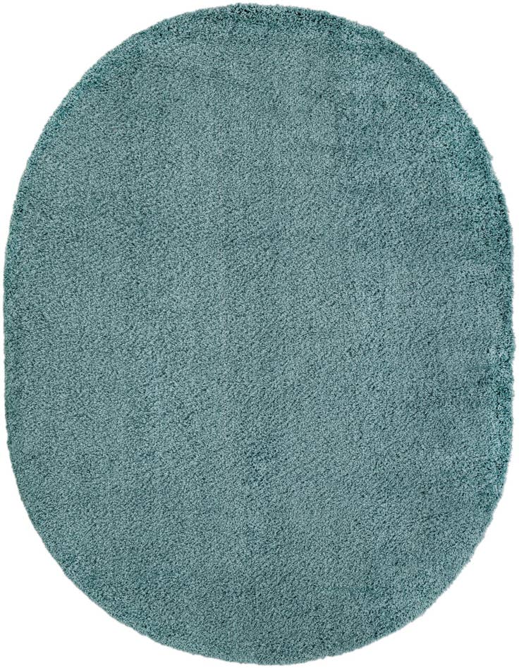 Detail image of 7' 10 x 10' Solid Shag Oval Rug
