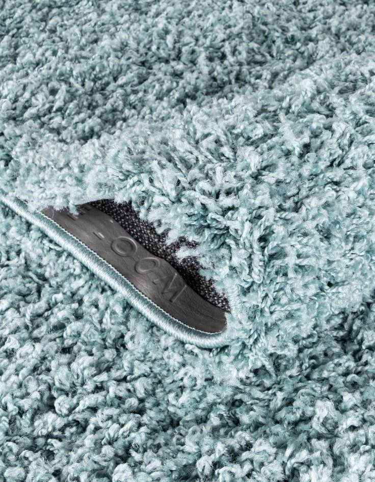 Detail image of  3' x 5' 3 Solid Shag Oval Rug