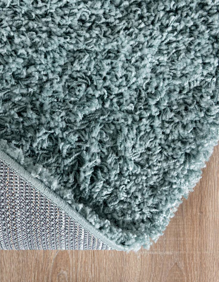 Detail image of  3' x 5' 3 Solid Shag Oval Rug