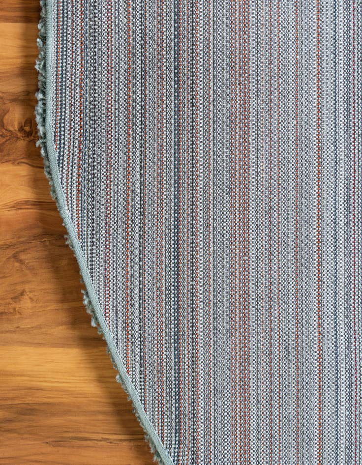 Detail image of  5' 3 x 8' Solid Shag Oval Rug