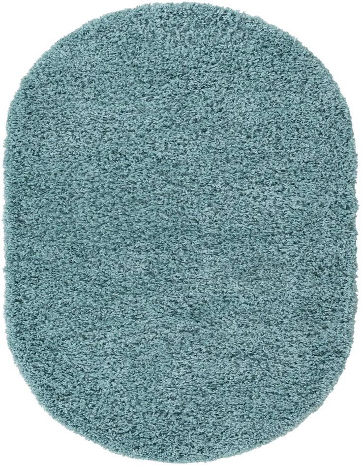 Detail image of  3' x 5' 3 Solid Shag Oval Rug