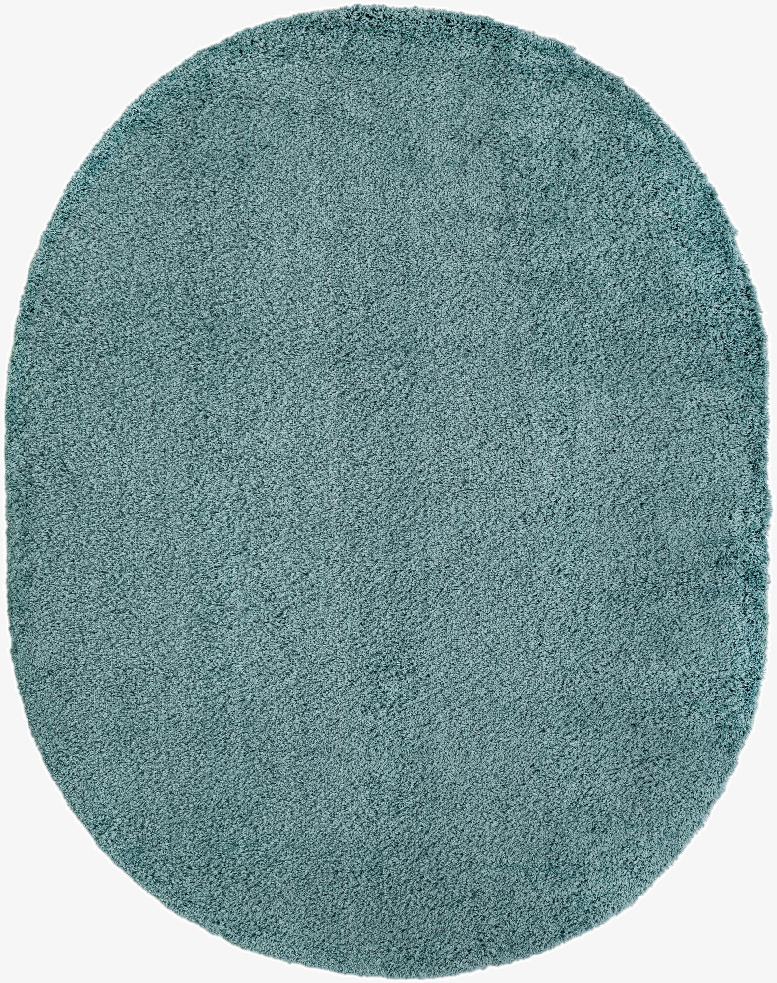 Primary image  7' 10 x 10' Solid Shag Oval Rug