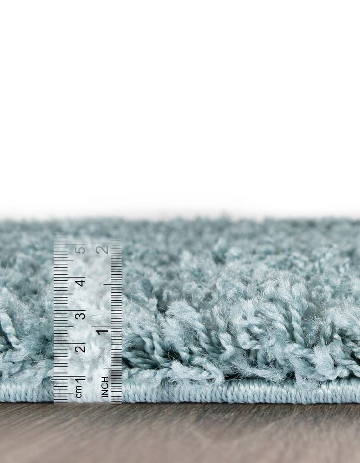 Detail image of  5' 3 x 5' 3 Solid Shag Round Rug