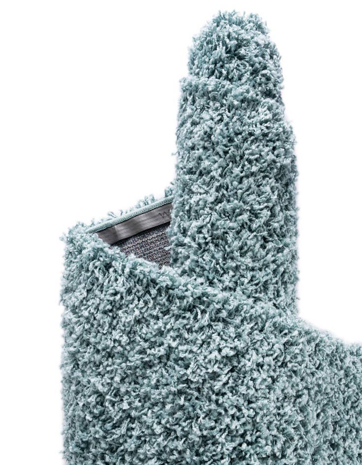 Detail image of  4' x 4' Solid Shag Round Rug