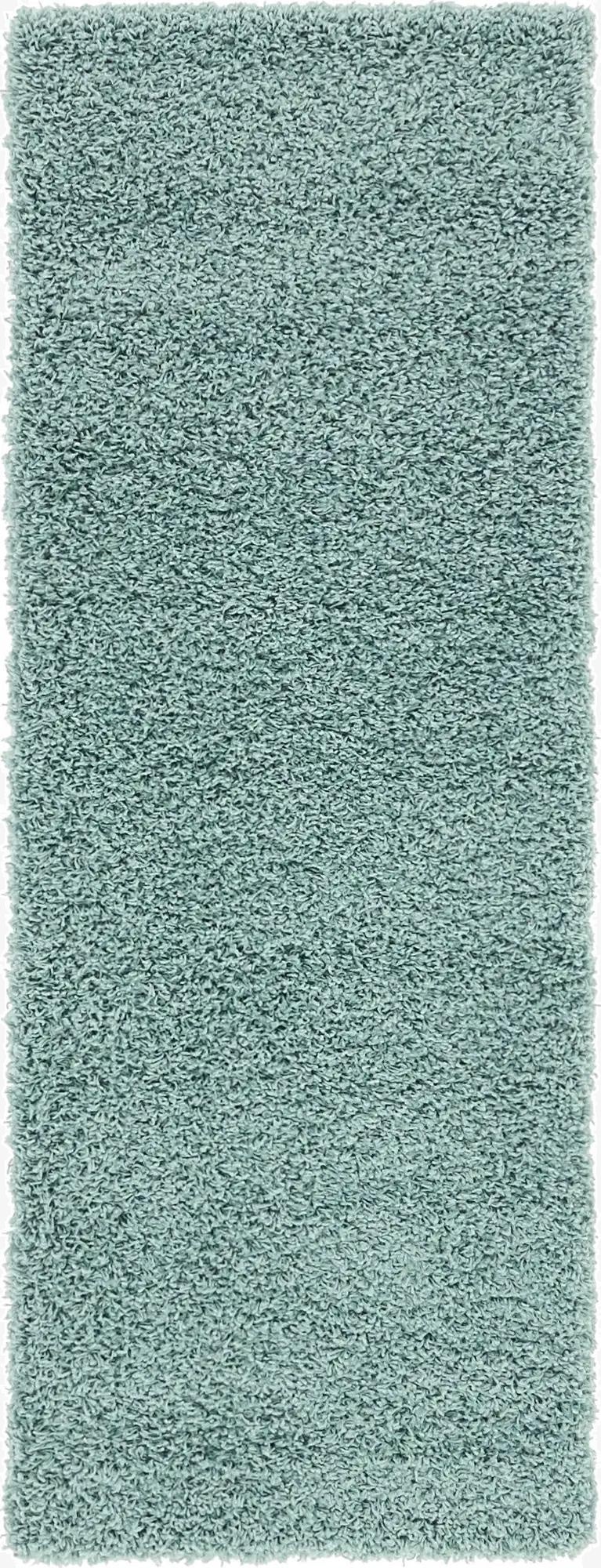  2' x 6' Solid Shag Runner Rug