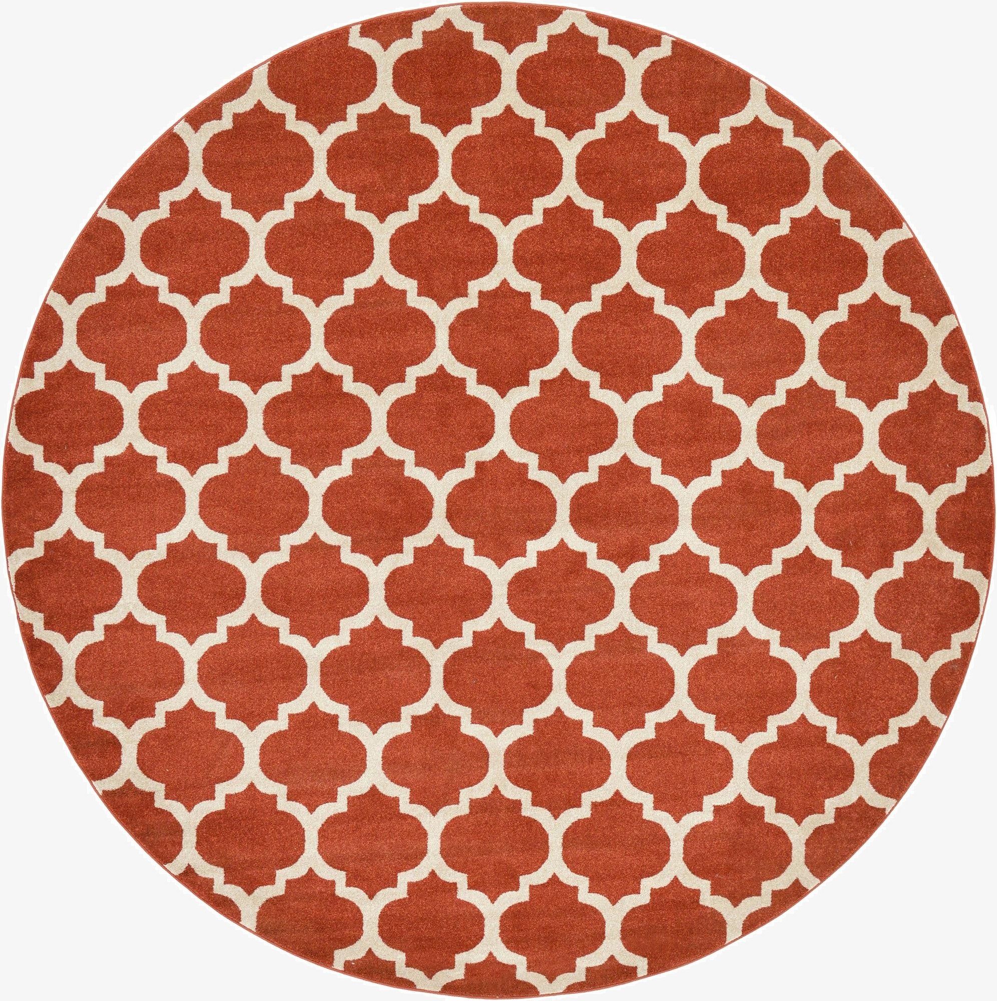  8' x 8' Lattice Round Rug