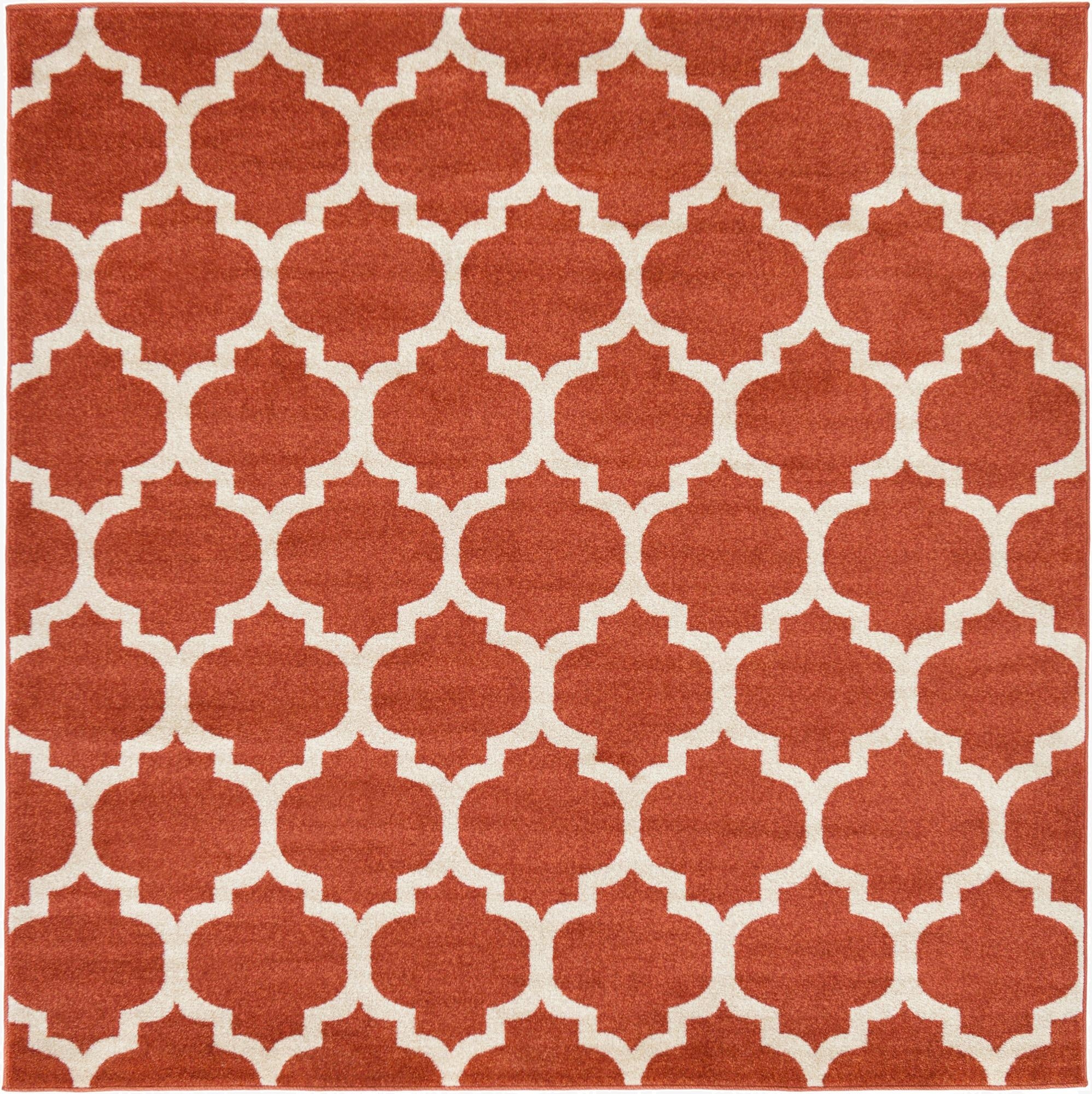  6' x 6' Lattice Square Rug