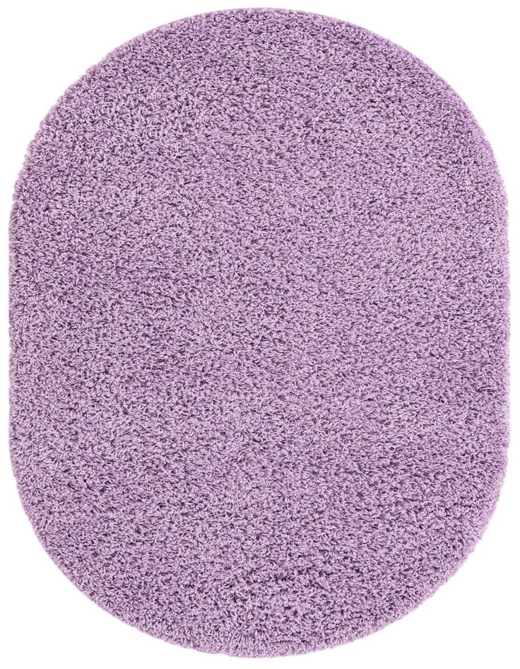 Detail image of  3' x 5' 3 Solid Shag Oval Rug