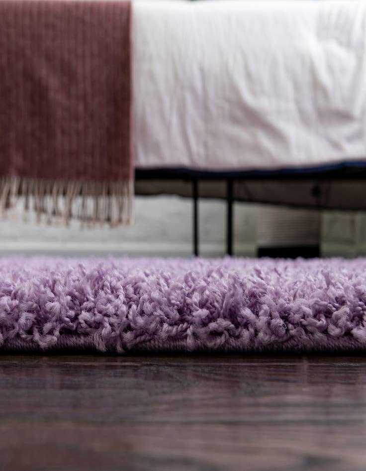 Detail image of  3' x 5' 3 Solid Shag Oval Rug