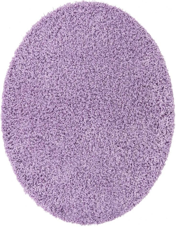 Detail image of  5' 3 x 5' 3 Solid Shag Round Rug