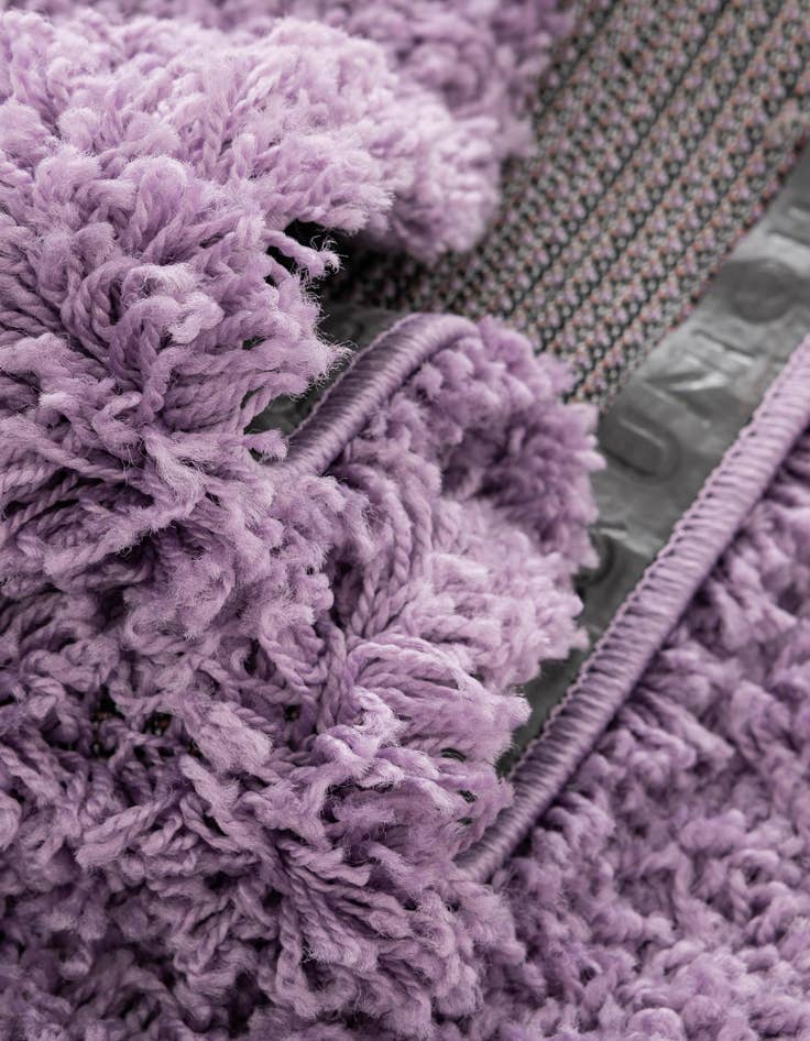 Detail image of  7' 10 x 7' 10 Solid Shag Square Rug