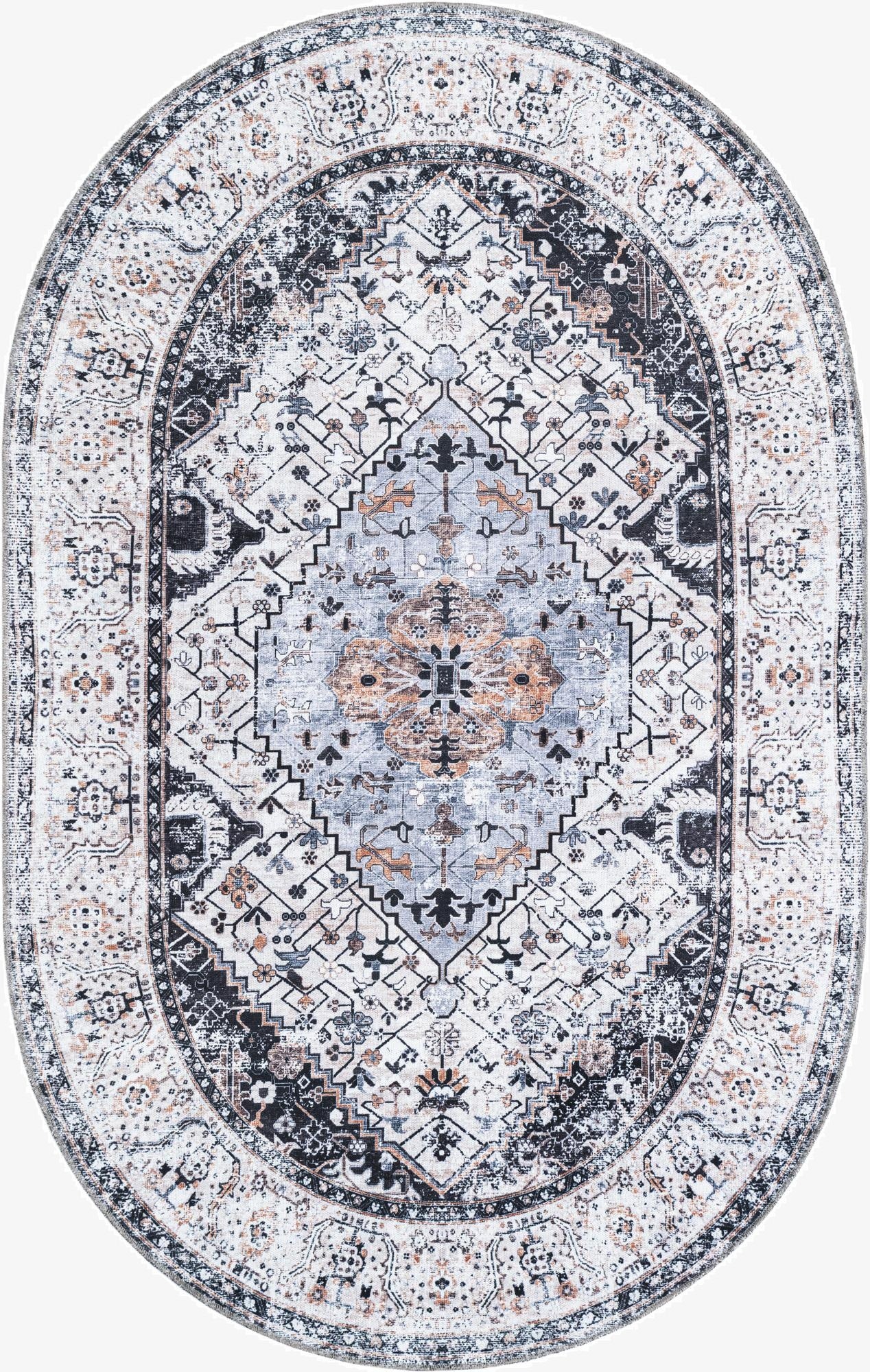  5' 3 x 8' Yara Oval Rug