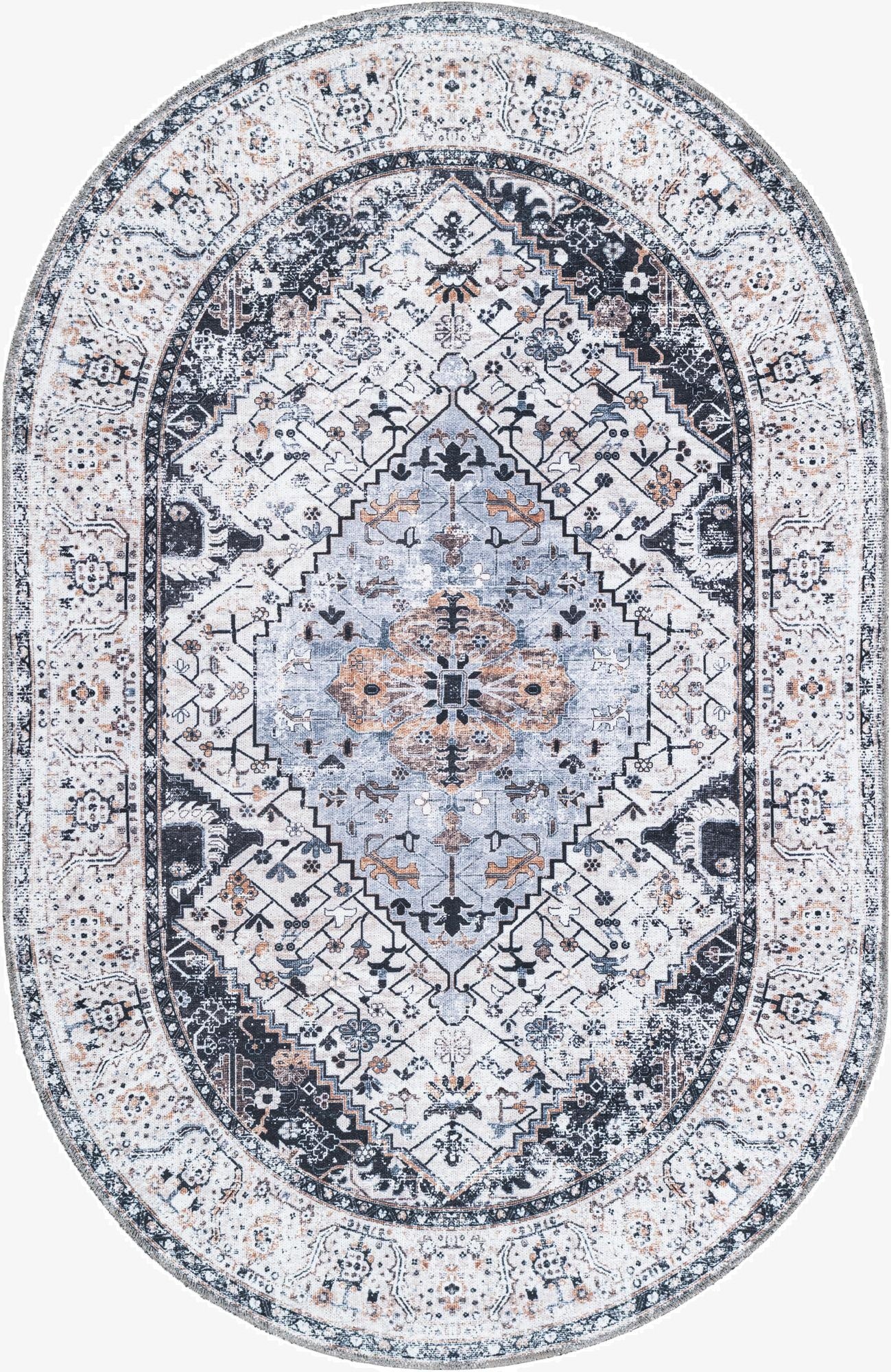  4' 1 x 6' 1 Yara Oval Rug