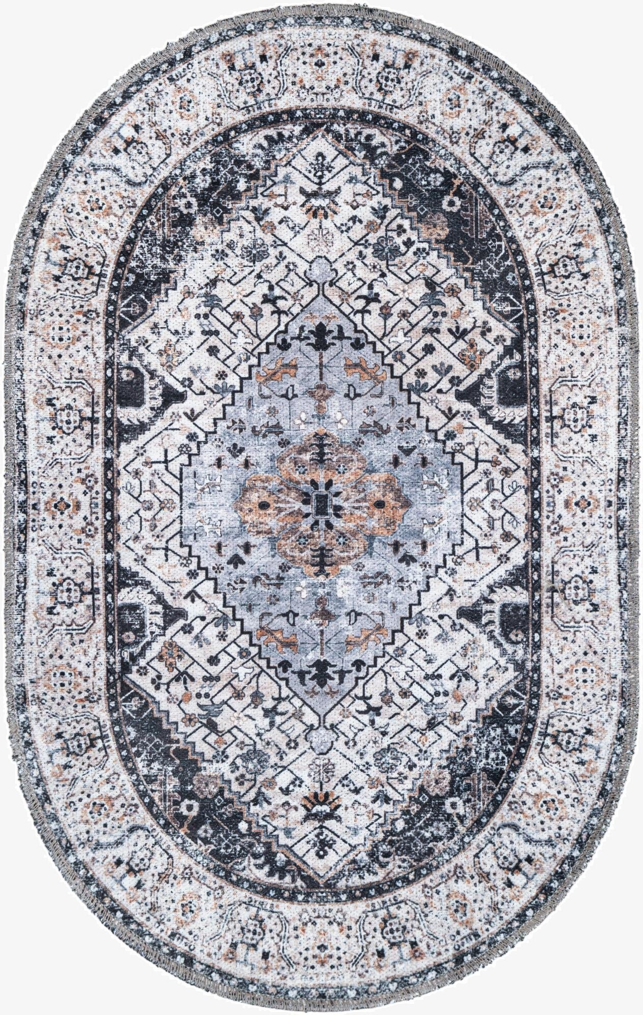  2' x 3' 1 Yara Oval Rug