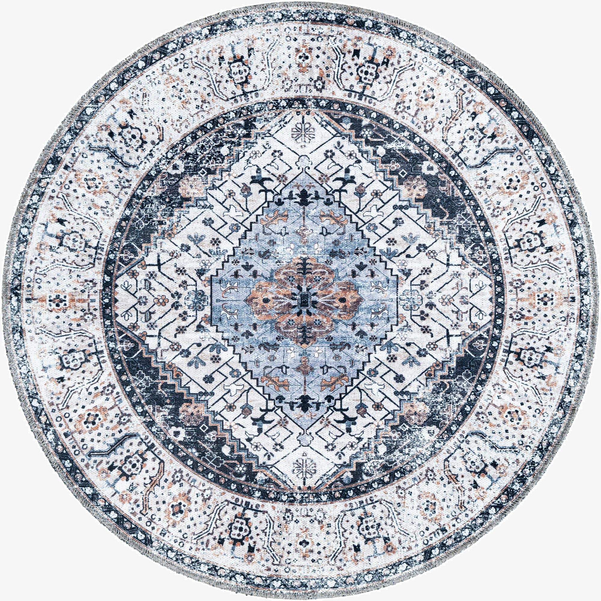  3' 3 x 3' 3 Yara Round Rug