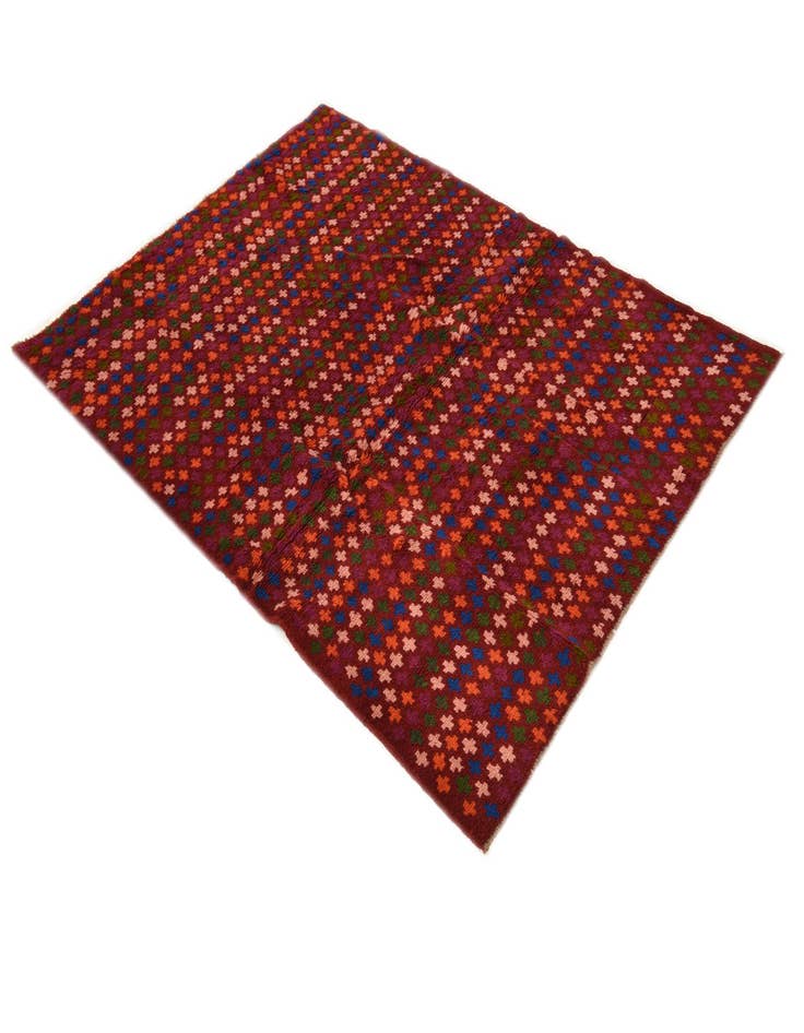 Detail image of  4' 2 x 5' 10  Hand Knotted Balouch Wool Rug