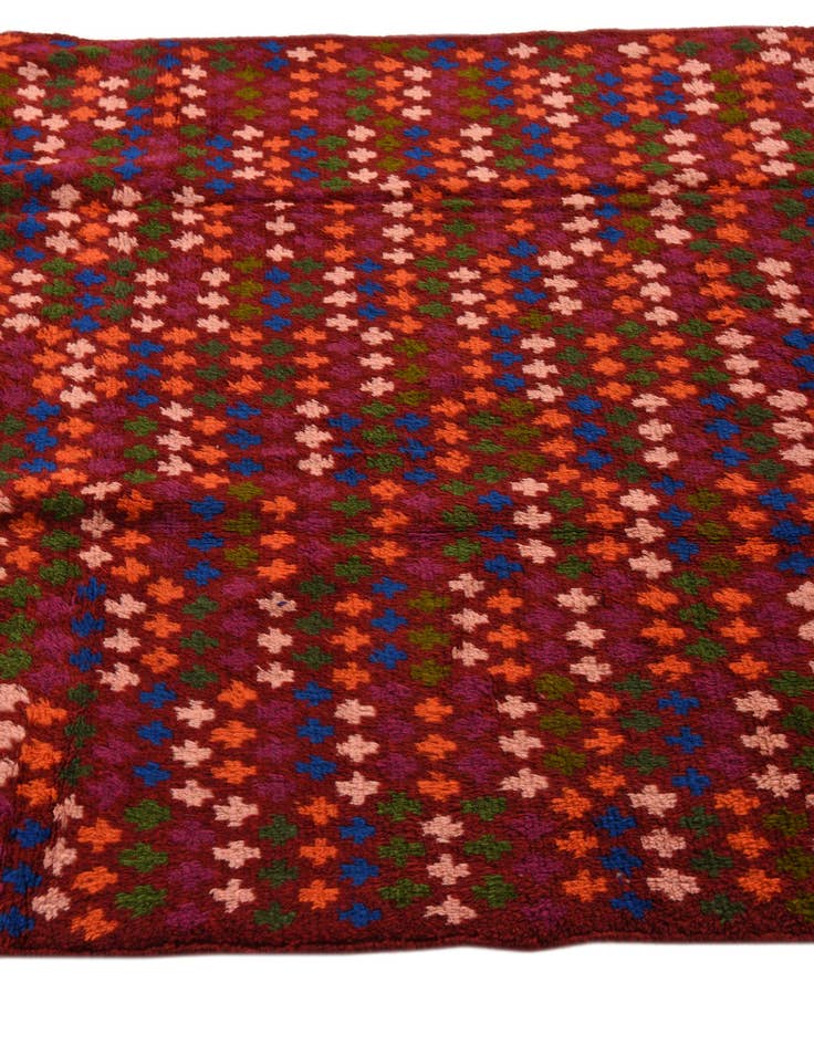 Detail image of  4' 2 x 5' 10  Hand Knotted Balouch Wool Rug