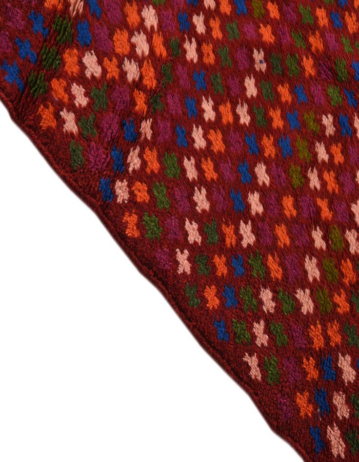 Detail image of  4' 2 x 5' 10  Hand Knotted Balouch Wool Rug