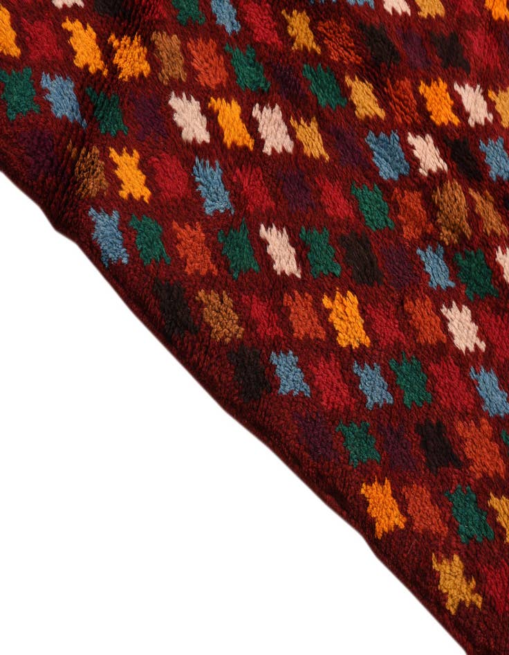 Detail image of  4' 1 x 5' 8  Hand Knotted Balouch Wool Rug