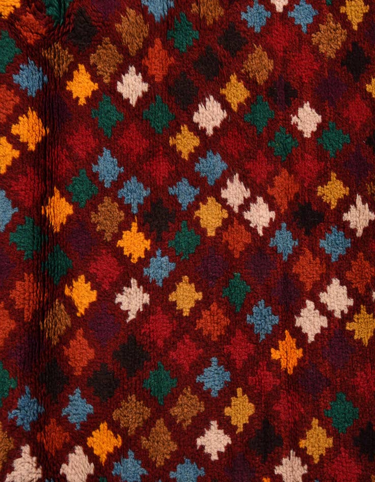 Detail image of  4' 1 x 5' 8  Hand Knotted Balouch Wool Rug