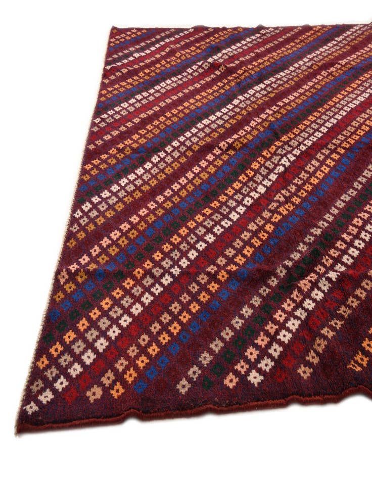 Detail image of  7' x 9' 9  Hand Knotted Balouch Wool Rug