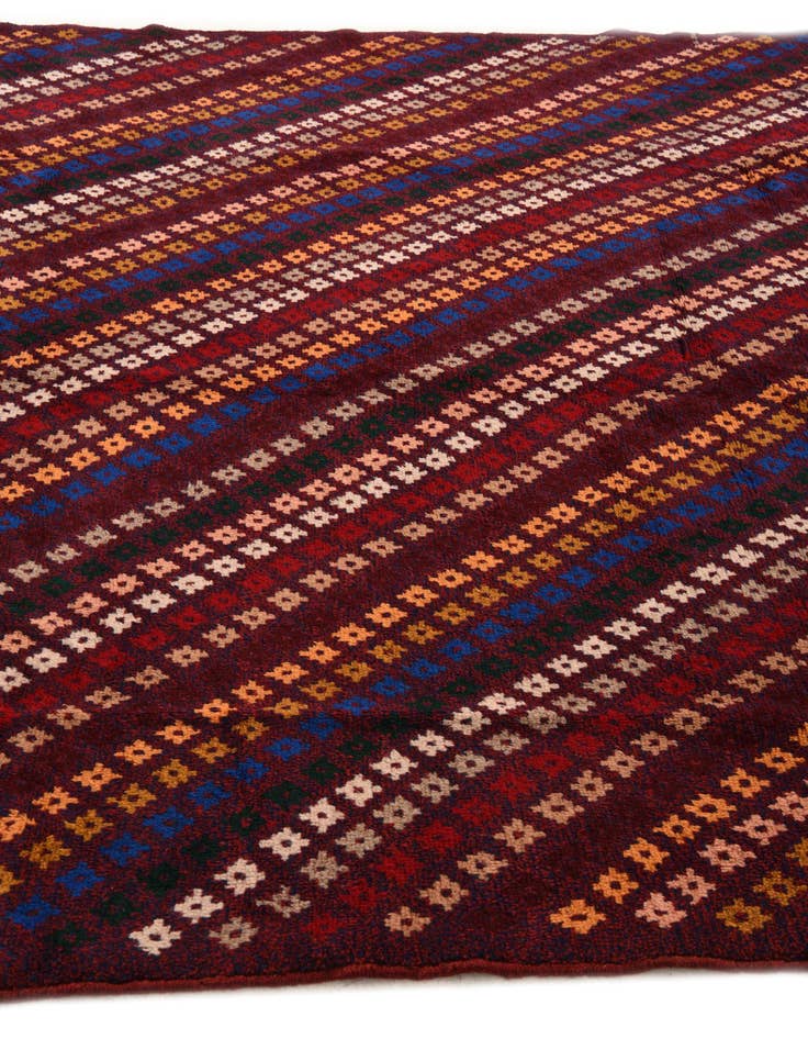 Detail image of  7' x 9' 9  Hand Knotted Balouch Wool Rug