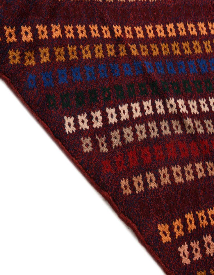 Detail image of  7' x 9' 9  Hand Knotted Balouch Wool Rug