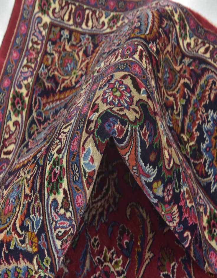Detail image of 9' 10 x 12' 9 Hand Knotted Birjand Persian Wool Rug