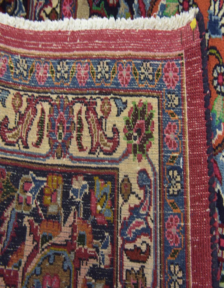 Detail image of 9' 10 x 12' 9 Hand Knotted Birjand Persian Wool Rug