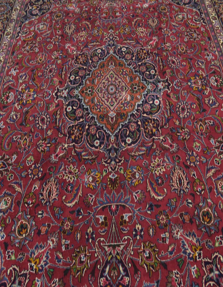 Detail image of 9' 10 x 12' 9 Hand Knotted Birjand Persian Wool Rug
