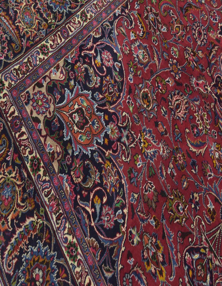 Detail image of 9' 10 x 12' 9 Hand Knotted Birjand Persian Wool Rug