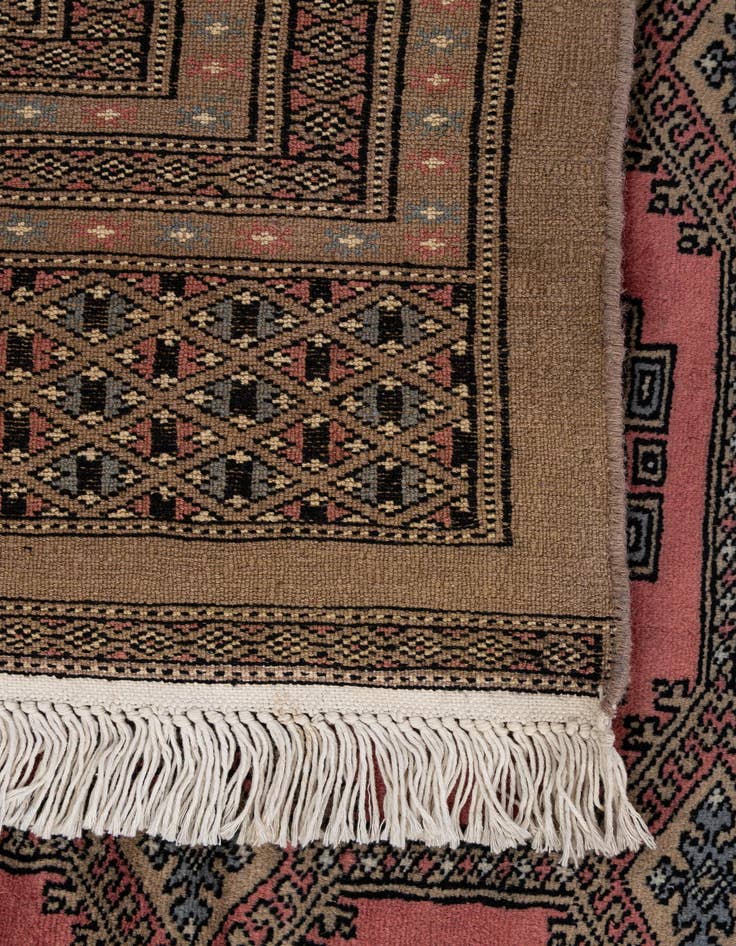 Detail image of  8' 5 x 9' 11  Hand Knotted Bokhara Oriental Wool Rug