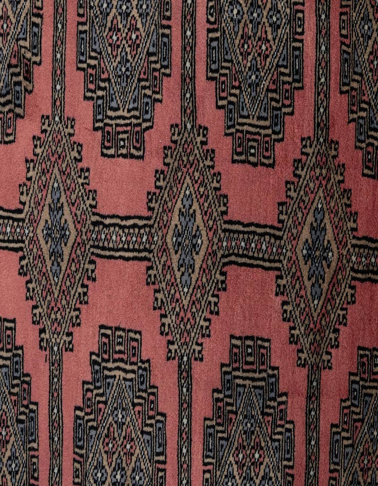 Detail image of  8' 5 x 9' 11  Hand Knotted Bokhara Oriental Wool Rug