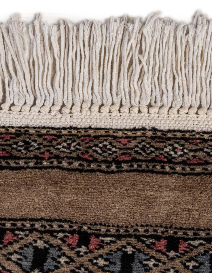 Detail image of  8' 5 x 9' 11  Hand Knotted Bokhara Oriental Wool Rug