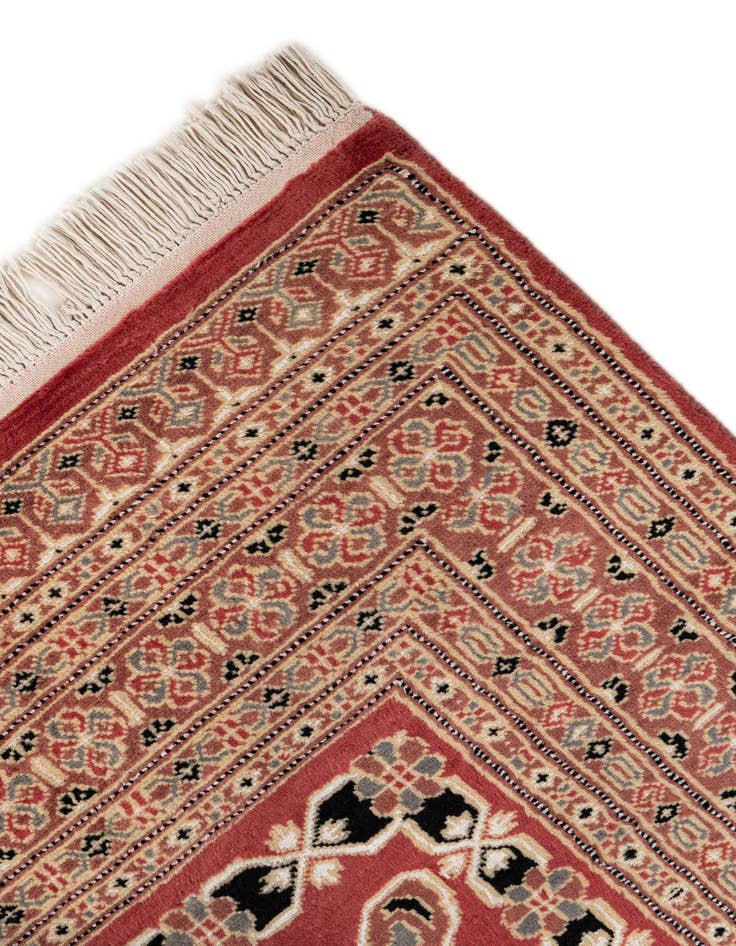 Detail image of  4' 2 x 6' 1  Hand Knotted Bokhara Oriental Rug