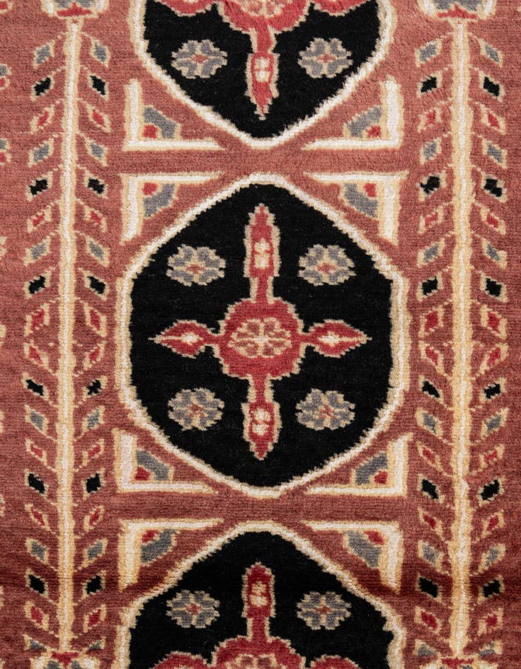 Detail image of  4' 2 x 6' 1  Hand Knotted Bokhara Oriental Rug