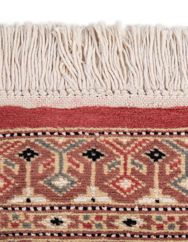 Detail image of  4' 2 x 6' 1  Hand Knotted Bokhara Oriental Rug