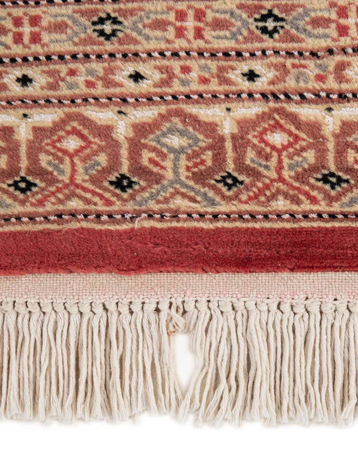 Detail image of  4' 2 x 6' 1  Hand Knotted Bokhara Oriental Rug