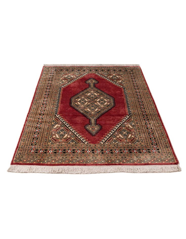 Detail image of  4' 4 x 6' 7  Hand Knotted Bokhara Rug