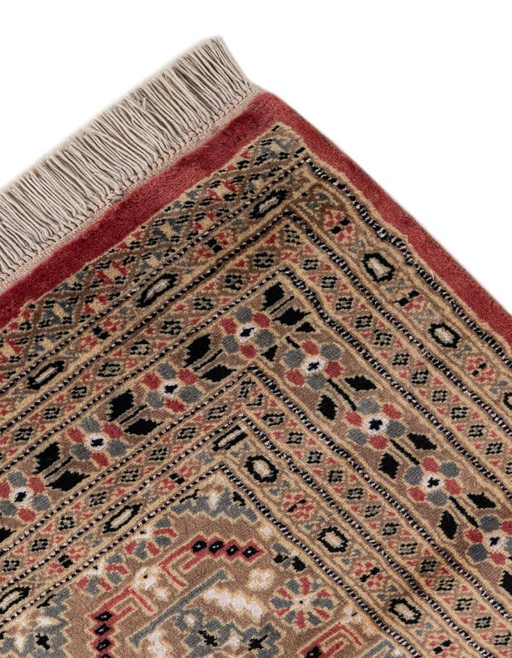 Detail image of  4' 4 x 6' 7  Hand Knotted Bokhara Rug