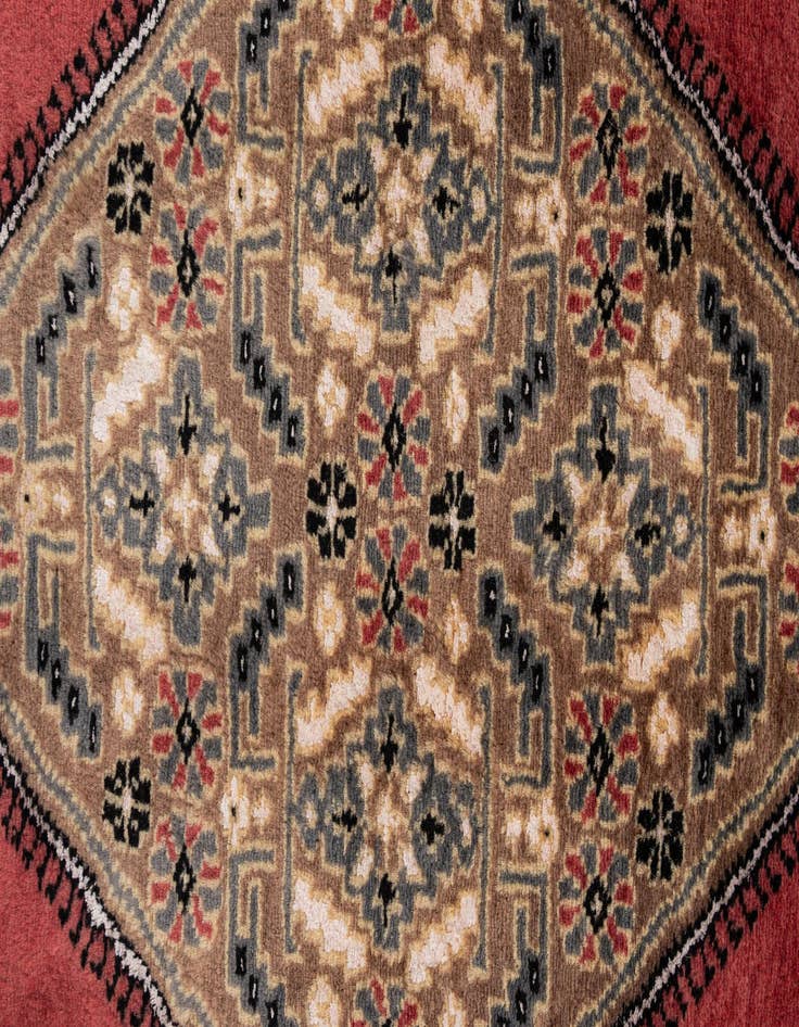 Detail image of  4' 4 x 6' 7  Hand Knotted Bokhara Rug